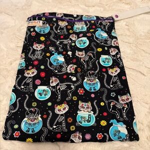 Smart Bottoms Cloth Diaper Wet Bag Sugar Skull Cat Print